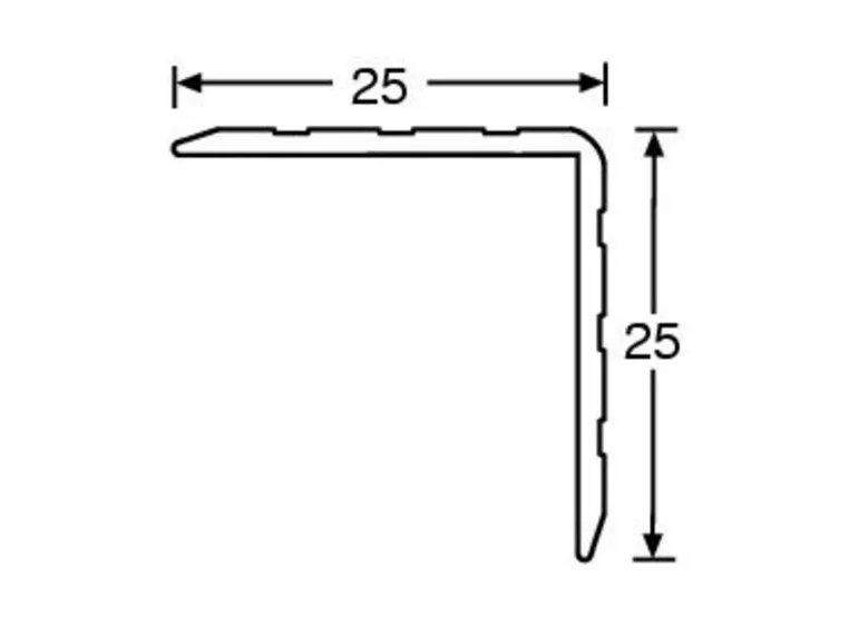 Adam Hall Hardware 6115 - Aluminium Case Angle 25 x 25 mm *Pris per meter 